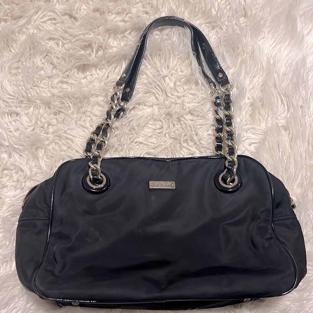 Kate Spade Nylon Chain Handle black Shoulder Bag